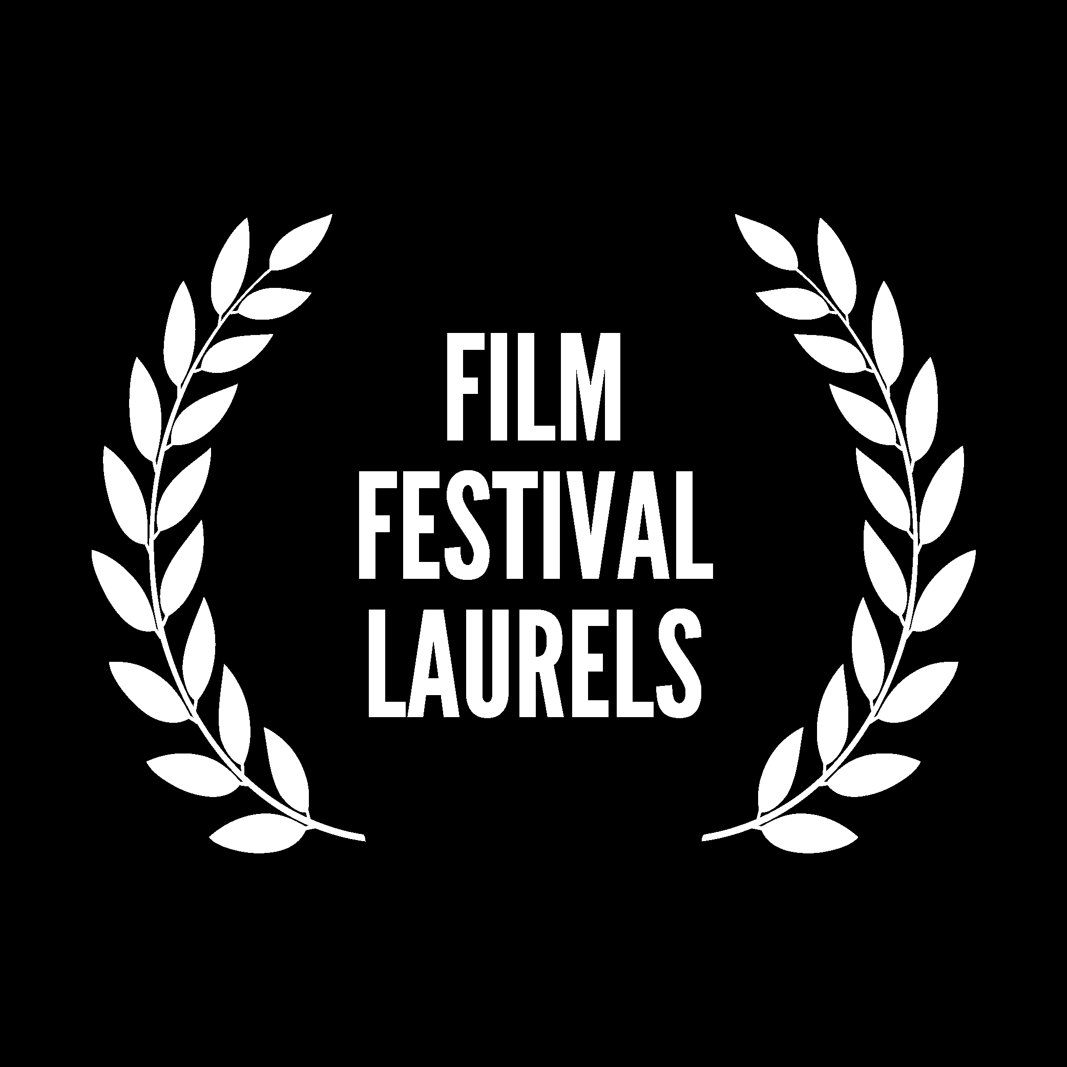 Film Festival Laurels White Logo Vector Ai Png Svg Eps Free