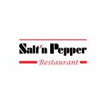 Salt n Pepper restaurant logo vector