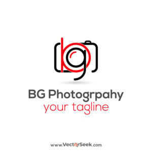 BG Letter With Camera logo Vector