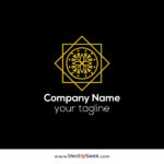 Gold Ornamental Logo Vector