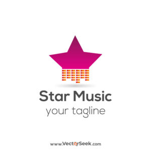 Star Music Logo Vector