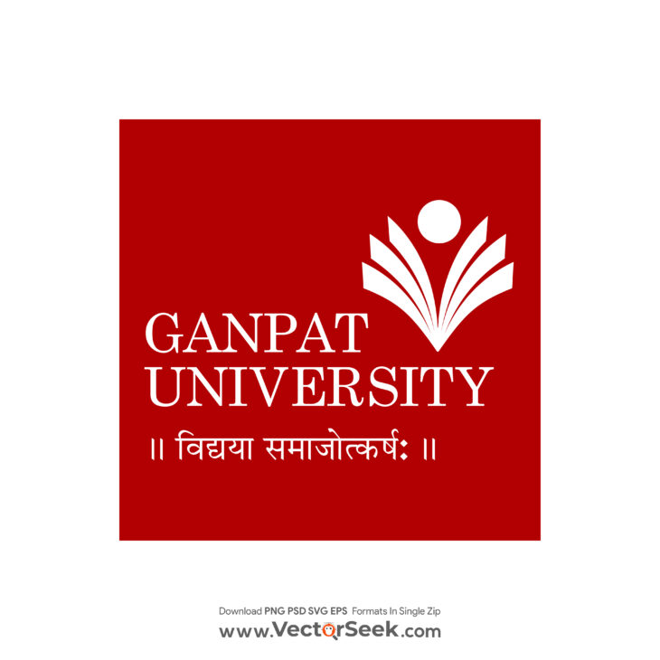 Ganpat University Logo Vector