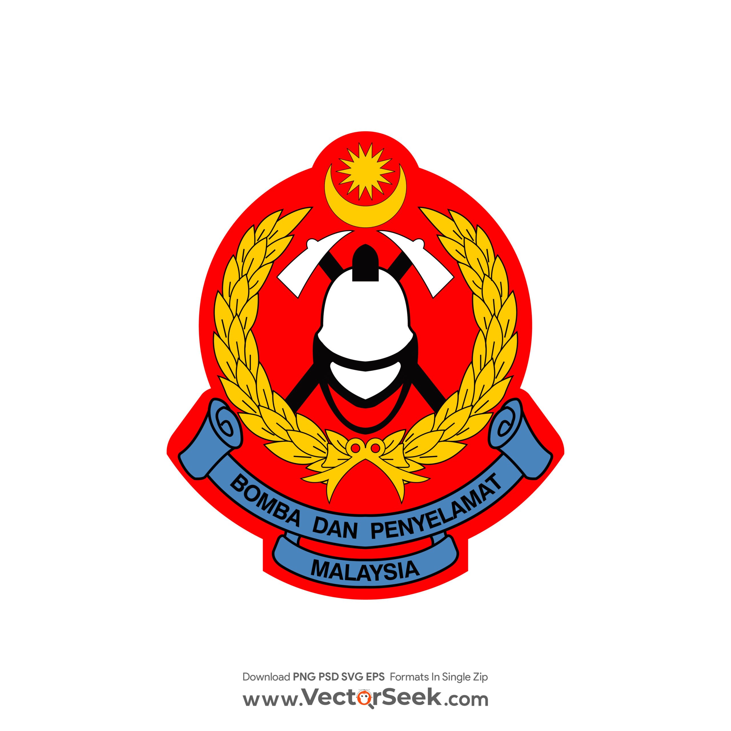 Jabatan Bomba dan Penyelamat Malaysia Logo Vector