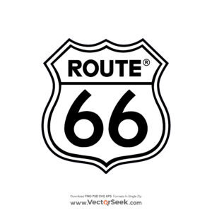 Route 66 Clothing Logo Vector