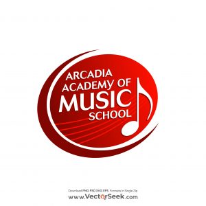 Arcadia Academy of Music School Logo Vector