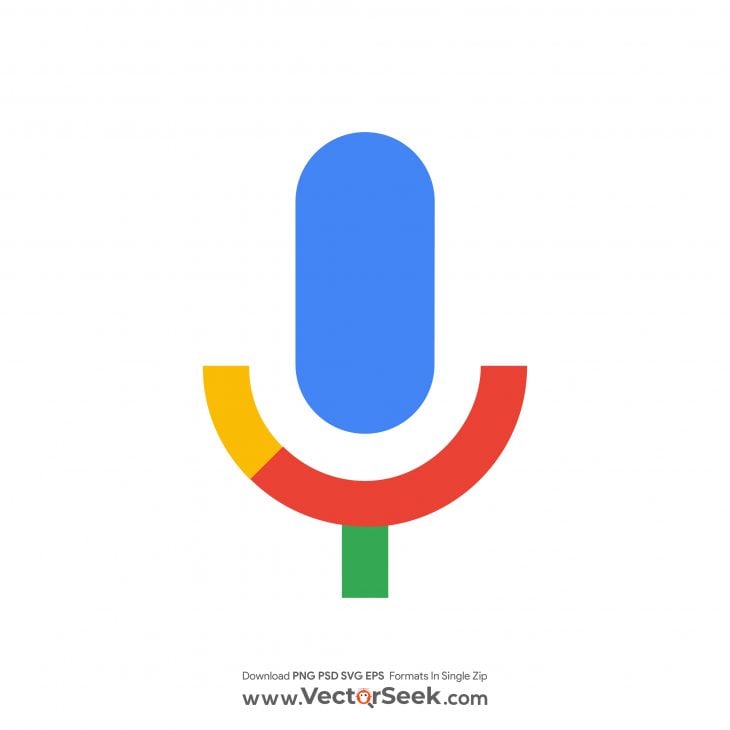 Google Mic Icon Logo Vector