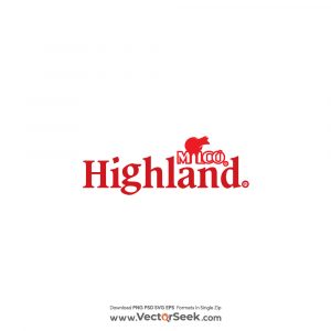 Highland Milco. Logo Vector