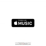 Listen on Apple Music Logo Vector