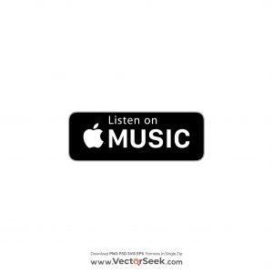 Listen on Apple Music Logo Vector
