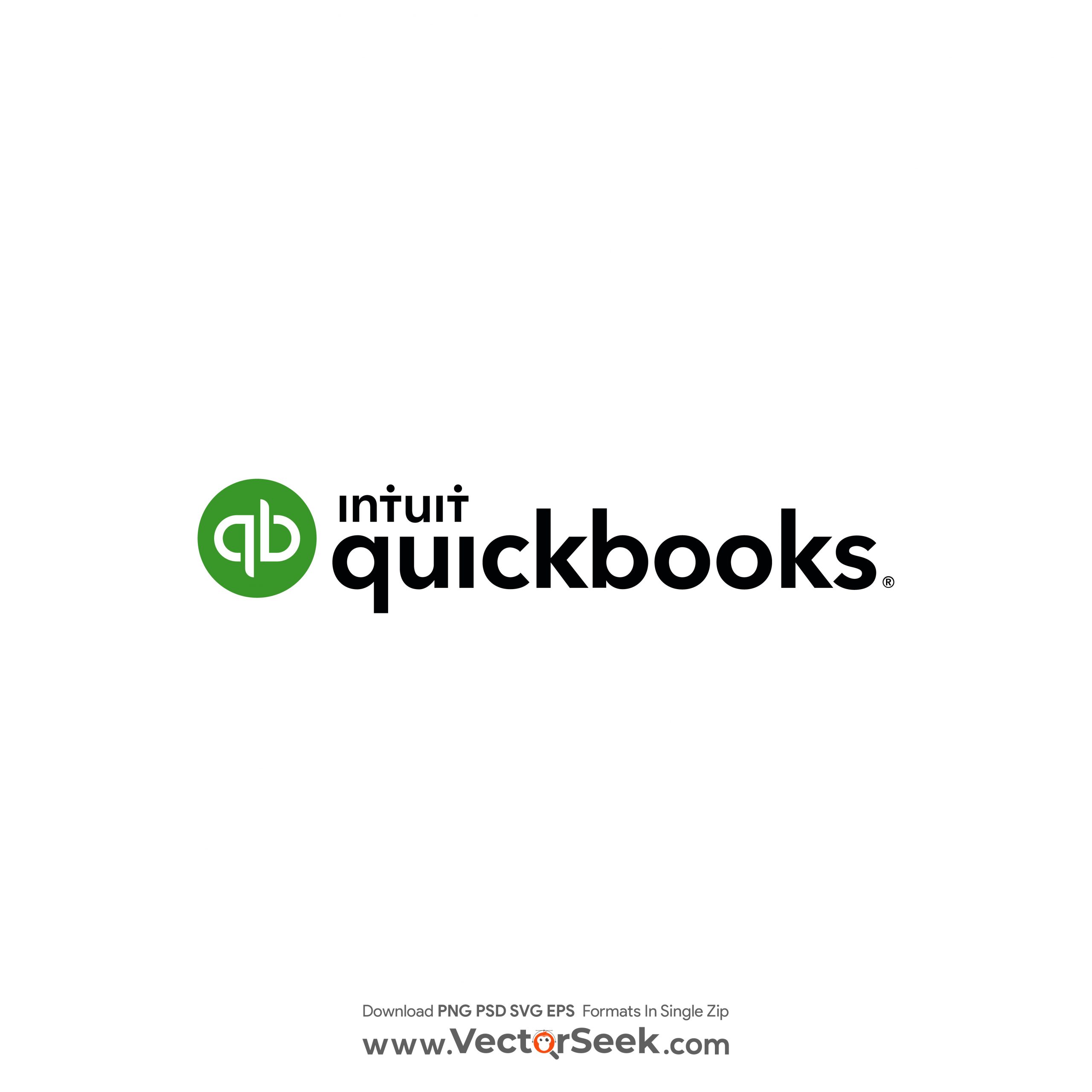quickbooks logo has black background
