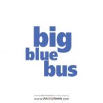 Big Blue Bus Logo Vector