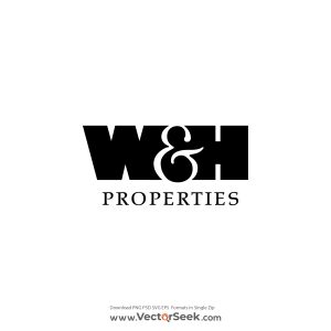 Black W&H Properties Logo Vector