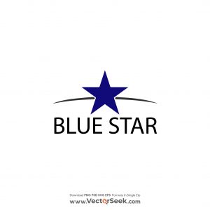 Blue Star Logo Vector