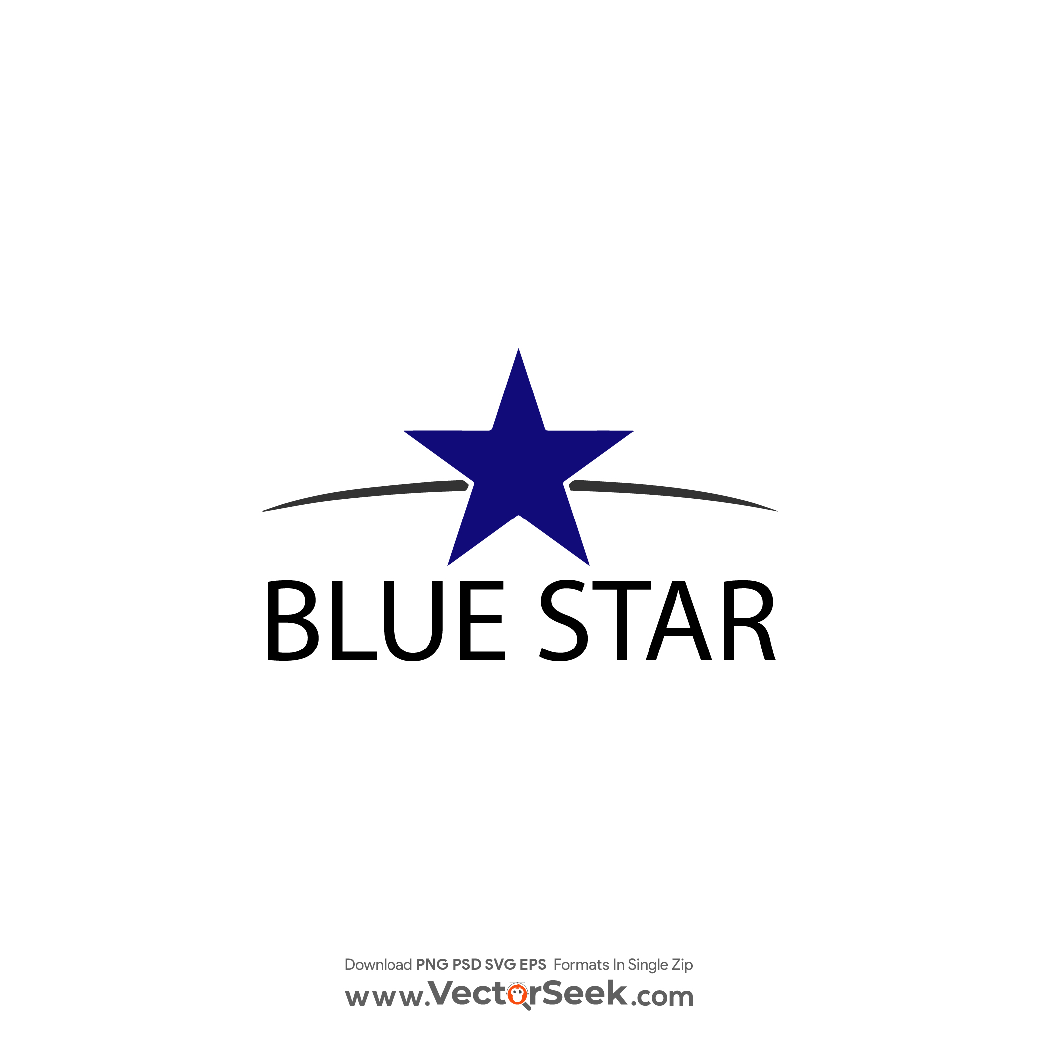 blue star logo vector
