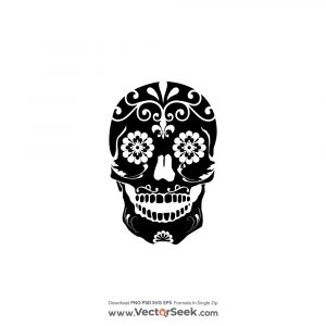 Maxican Skull Logo Vector