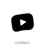 Black Youtube Kids Icon Logo Vector