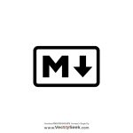 Markdown Logo Vector