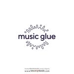 Music Glue Logo Vector