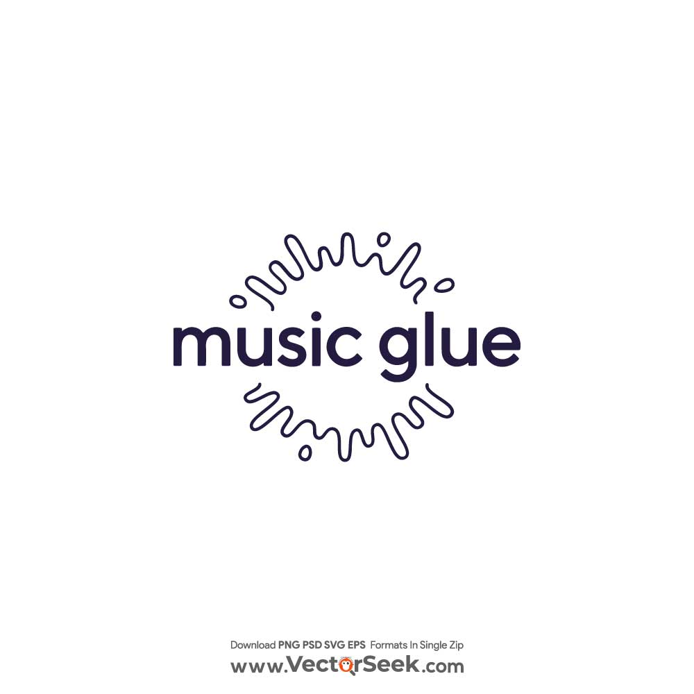 Music Glue Logo Vector