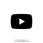 Youtube Black Icon Logo Vector