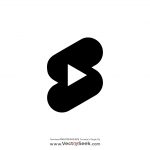 Youtube Shorts Black Icon Logo Vector