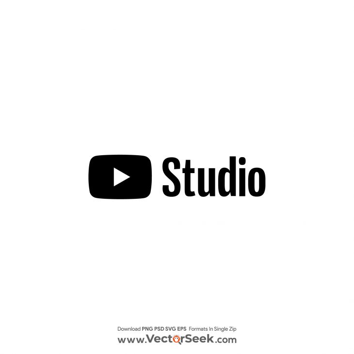 Youtube Studio Black Logo Vector