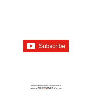 Youtube Subscribe Button Logo Vector