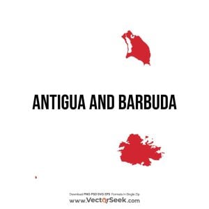 Antigua and Barbuda Map Vector