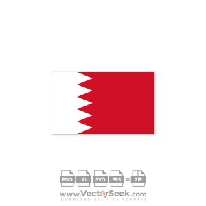 Bahrain Flag Vector