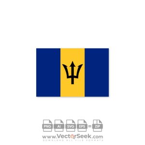 Barbados Flag Vector