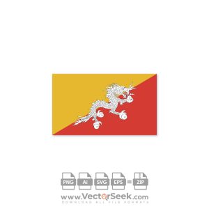 Bhutan Flag Vector