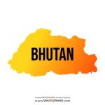 Bhutan Map Vector