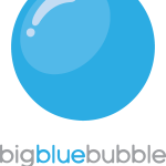 Big Blue Bubble Logo Vector