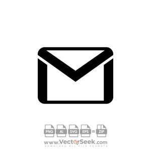Black Gmail Icon Vector