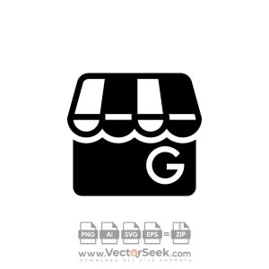 Black Google Business Icon Vector