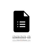 Black Google Forms Icon Vector