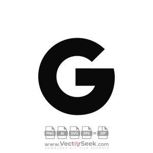 Black Google Icon Vector