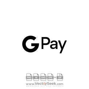 Black Google Pay Icon Vector