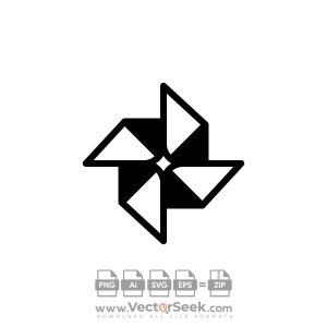 Black Google Photos Icon Vector