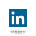 Blue Linkedin Icon Vector