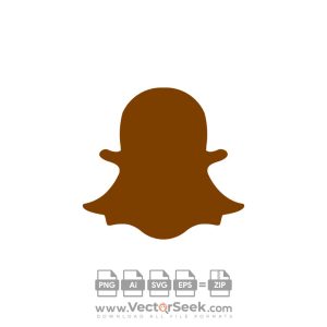 Brown Snapchat Icon Vector