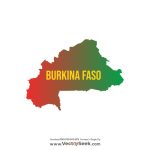 Burkina Faso Map Vector