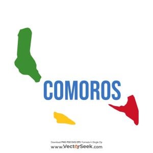 Comoros Map Vector