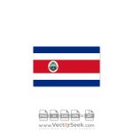 Costa Rica Flag Vector