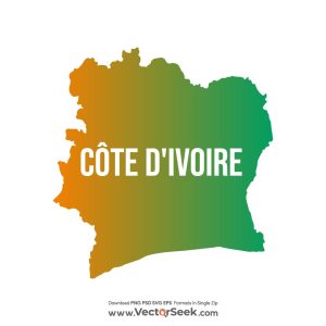 Côte d’Ivoire Map Vector