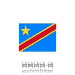 DR Congo Flag Vector