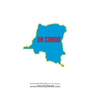 DR Congo Map Vector