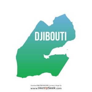 Djibouti Map Vector
