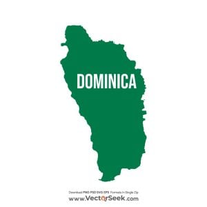 Dominica Map Vector