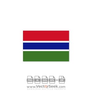 Gambia Flag Vector